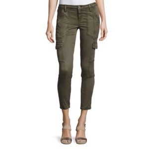 Joie Okana Skinny Cargo Jeans Size 27 Army Green